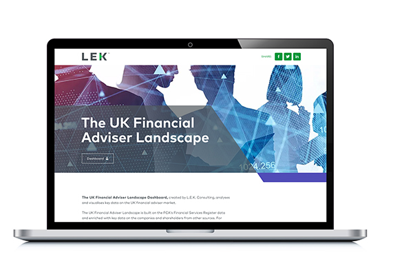 LEK_Consulting's tweet photo. For a unique insight into the UK IFA landscape check out our new dashboard, exclusively from L.E.K. Find out more: https://t.co/HW2tL831nK #LEKFinancialServices #StrategyConsulting #financialservices https://t.co/LgC2IXGGm5