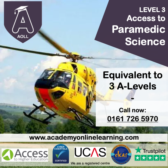 Online Paramedic Science

Only £1,162

e: enquiries@academyonlinelearing.com

#paramedic #paramedicscience #onlinecourse #accesstohe #noalevels #onlinelearning #onlinecourse #onlinecourses #ucas #ucas23 #accesstohe #level3 #learnfromhome #nhs #nhsworker #accesscourse #studyonline