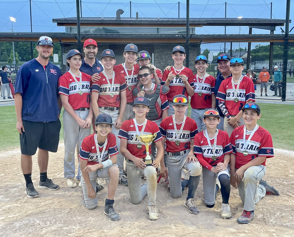 BCCBaseballMD's tweet photo. 13u Big Train is hot! That’s now two straight tourney championships won. This time the gold bracket in Walk The Plank! Way to go team! https://t.co/y0waZ9WyZw