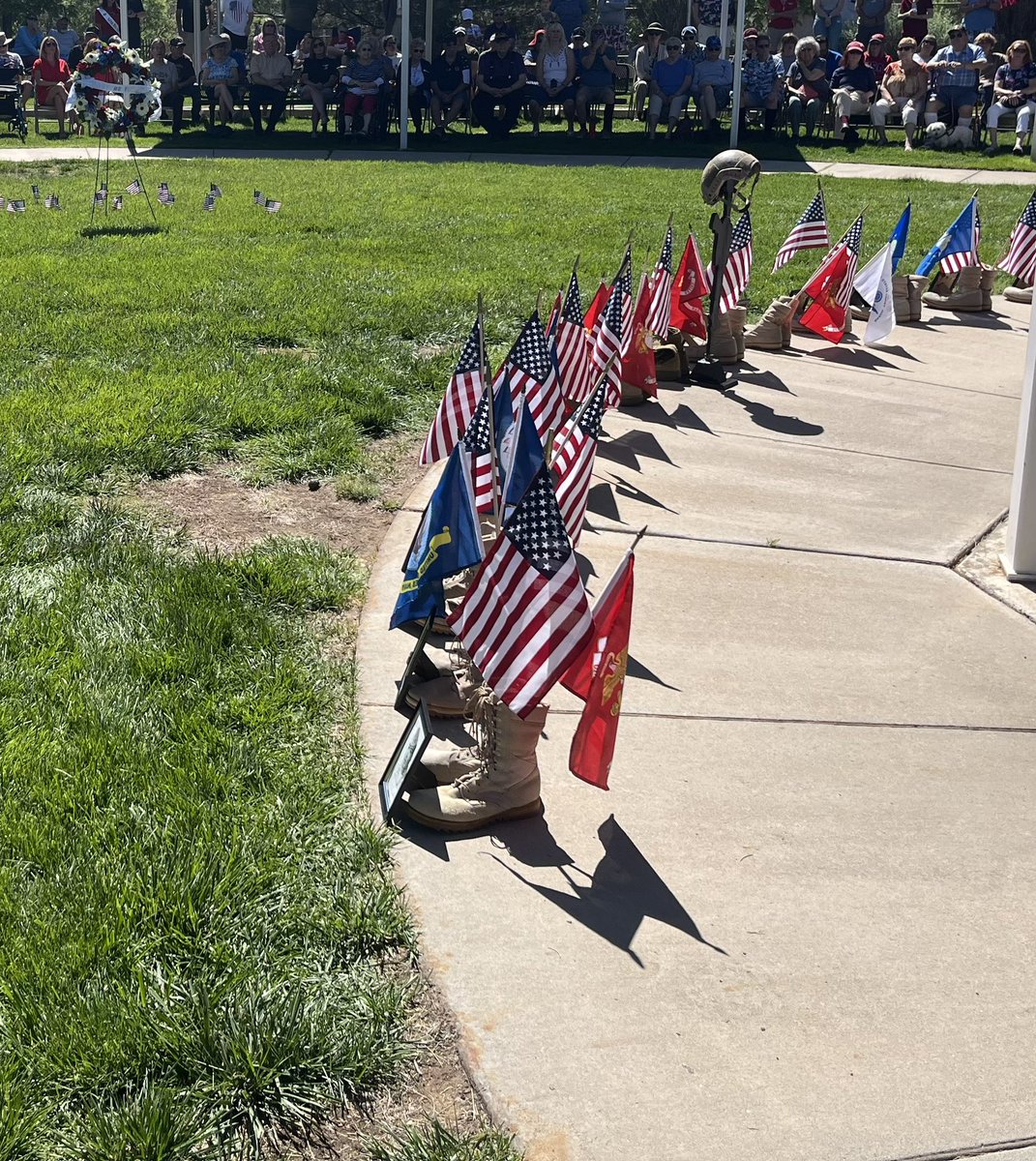 RioRanchoPD1's tweet photo. The Rio Rancho Police Department would like to thank everyone in attendance at our Memorial Day Ceremony as we ensure our nation’s greatest are never forgotten. On this Memorial Day, please take time to remember those that gave their life so that we may enjoy our freedom. https://t.co/sdN82AAgZF
