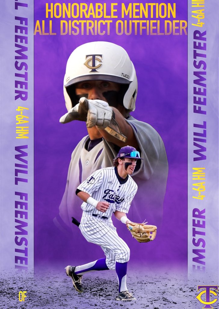 Congrats to Will Feemster for being named Honorable Mention all 4-6A