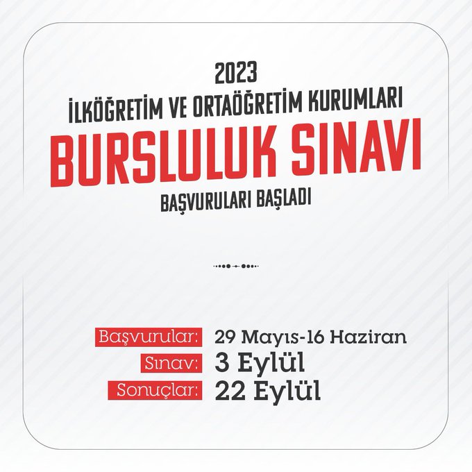 ✔2023 İlköğretim ve Ortaöğretim Bursluluk Sınavı başvuruları başladı. 
✔3 Eylül 2023 tarihinde gerçekleştirilecek İlköğretim ve Ortaöğretim Kurumları Bursluluk Sınavı için Başvuru ve Uygulama Kılavuzuna, meb.gov.tr internet adresinden ulaşabilirsiniz.
<a href="/bingolmem/">Bingöl MEM</a>