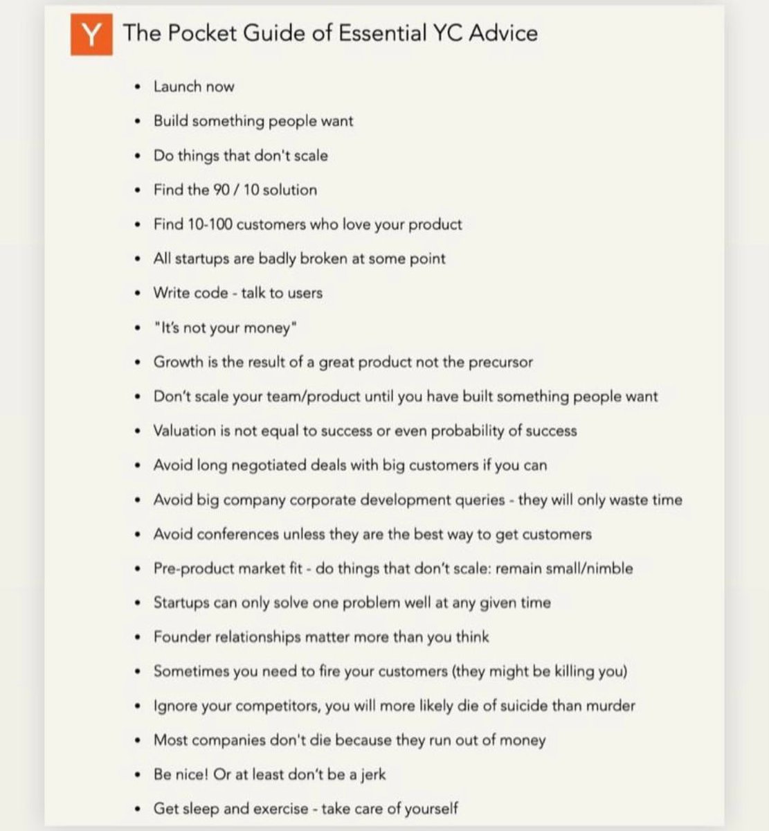 NataliaGonzVela's tweet photo. Simple but not easy ✌️🚀 Crucial lessons for all early-stage startups.

Which ones have you found to be most impactful in your startup journey? 👇

#startups #founders #ycombinator https://t.co/bcpv2pZNlb