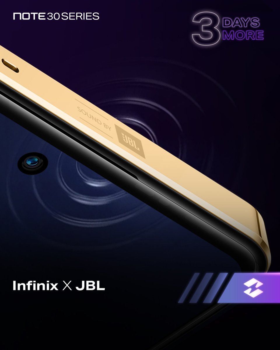 InfinixGhana's tweet photo. 3โฃ days more to #TakeCharge247 with the new Note 30 series ๐คฉ Are you ready? #InfinixNoteSeries https://t.co/w7VqCsmx0f