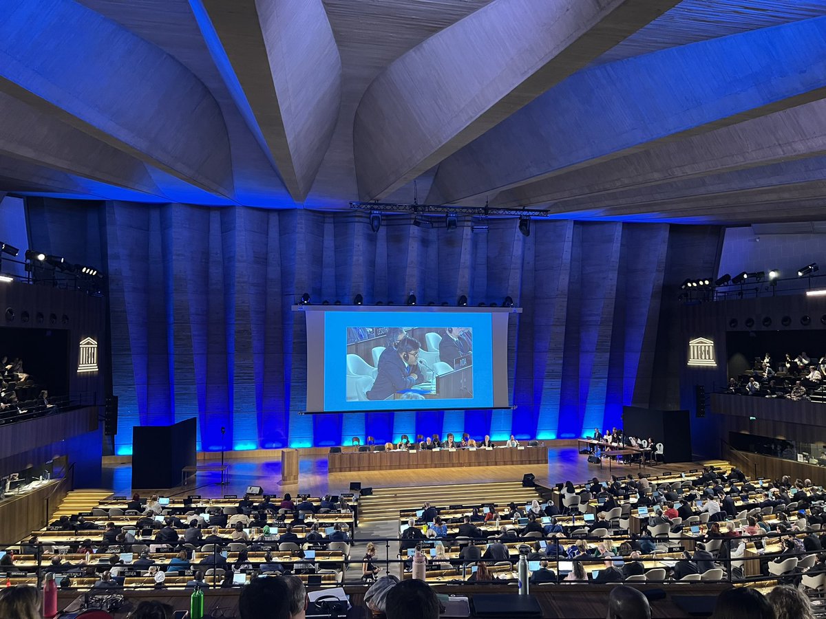 Jour 1 de la seconde session du Traité Intergouvernemental contre la pollution plastique à l’UNESCO.

Pour l’instant certains pays font méticuleusement ralentir les débats sur les règles de procédures. #PlasticTreaty #INC2