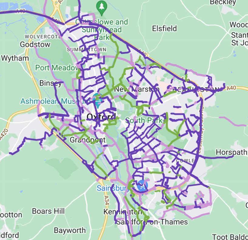 Look at this great new online cycle map of Oxford. So exciting to be launching just before #BikeWeek Please RT!