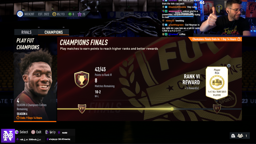Nick28T's tweet photo. WE ARE LIVE!!!!!!!!! 

- 10-2 with a dead Ligue 1 team against god squads (not a single L1 team faced so far lol) 
- 6pm content and upgrade packs 
- the TOTS DAVID HUNT CONTINUES 

- Late night champs run (2 streams today) 

#TwitchPartner (Link Below): https://t.co/RE2IReMcu0