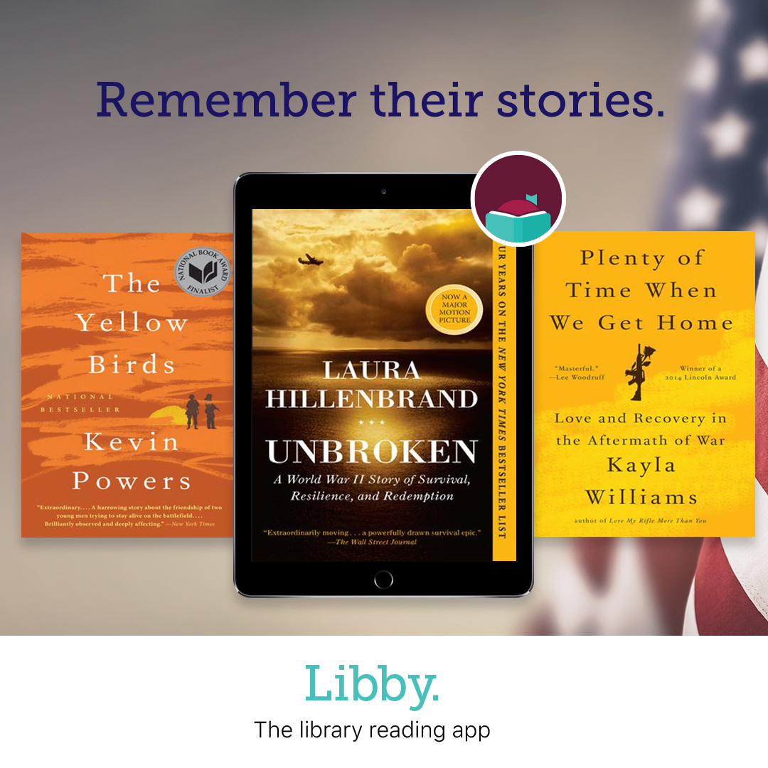 Let the stories of those who served inspire gratitude and reflection as we pay tribute this Memorial Day. 🇺🇸 

Find these stories and more in the #LibbyApp. 

#LibraryApp #ReadingApp #BookApp #Books #Bookish #BookTwitter #MemorialDay