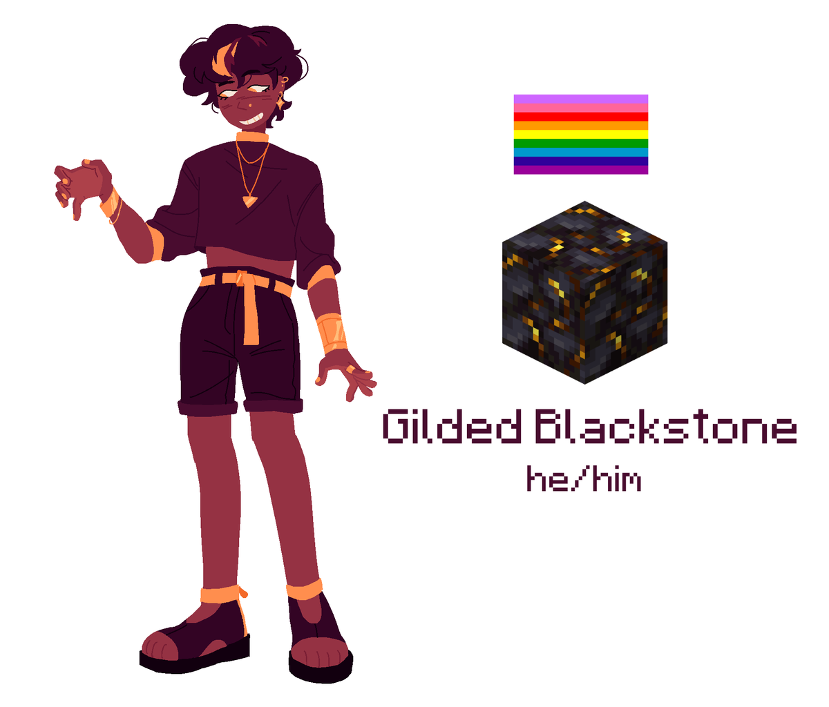 mindcraftblocks's tweet photo. gilded blackstone (redo). ngl when i made his og design i didn't know what gilded meant and i also didnt look it up for some reason?? https://t.co/8I87QLudcw