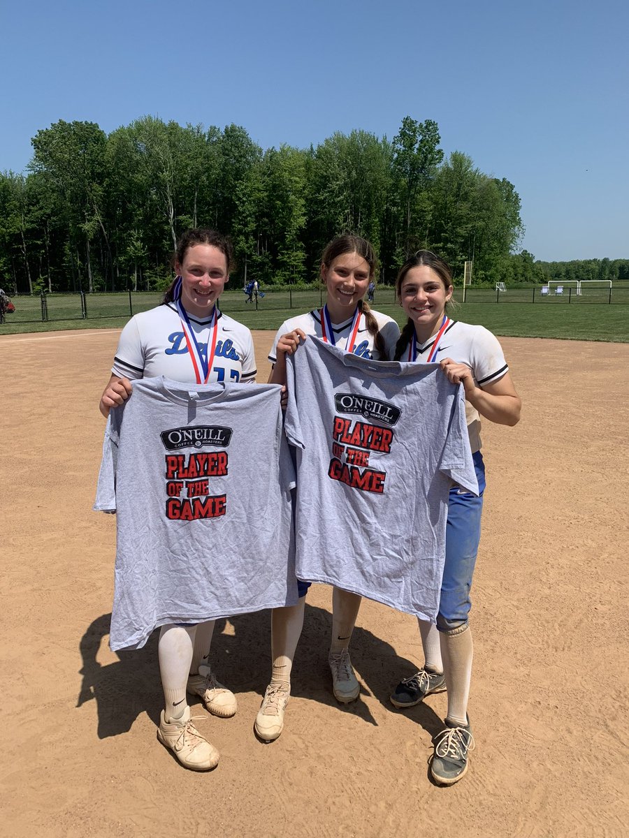 Bob Greenburg (@bobgreenburg) on Twitter photo Not one not two but three <a href="/ONeill_Coffee/">O'NeillCoffeeCompany</a> POG T’s awarded today! Sharpsville’s Breanna Hanley, Keeley Whitaker and Lily Palko all were huge today leading the Blue Devils to try D10 title!!
<a href="/SharpsvilleSB/">Sharpsville Softball</a> <a href="/SHSCoverage/">Sharpsville Athletics</a> Not one not two but three <a href="/ONeill_Coffee/">O'NeillCoffeeCompany</a> POG T’s awarded today! Sharpsville’s Breanna Hanley, Keeley Whitaker and Lily Palko all were huge today leading the Blue Devils to try D10 title!!
<a href="/SharpsvilleSB/">Sharpsville Softball</a> <a href="/SHSCoverage/">Sharpsville Athletics</a>