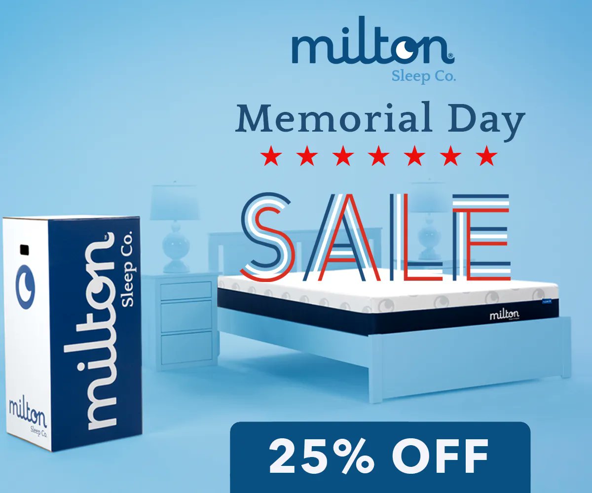 Thanks to their service, we all rest better. At Milton Sleep Co, Veterans save 10% every day. And this Memorial Day, we extend 25% off to everyone in their honor. miltonsleep.com #memorialday #bedinabox #mattressinabox #atx