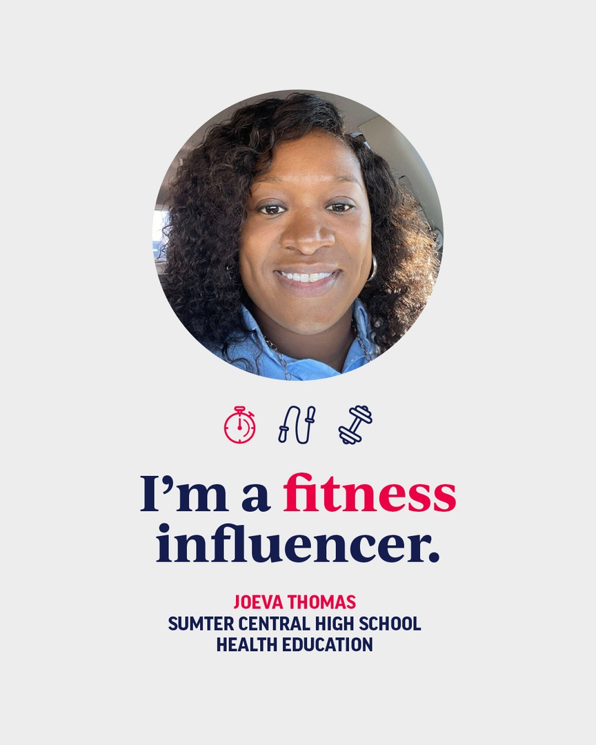 AlabamaAchieves's tweet photo. It's time for another #NationalPhysicalFitnessandSportsMonth highlight. Today's Fitness Influencer is Joeva Thomas from Sumter Central High School! https://t.co/7aWoko4Cmv