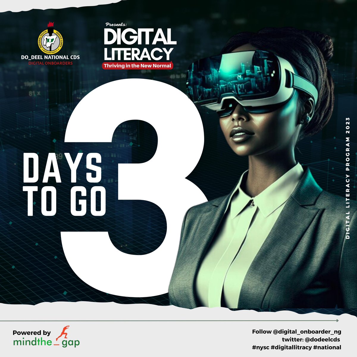 dodeelcds's tweet photo. 📢 Join us for the upcoming Digital Literacy Day, where you'll gain essential digital skills and empower yourself for success in the digital age. 

📅 Date: June 1-3, 2023

Don't miss this chance to unlock your digital potential 🚀💻
#DigitalLiteracyProgram #Empowerment https://t.co/F111q6bXbZ