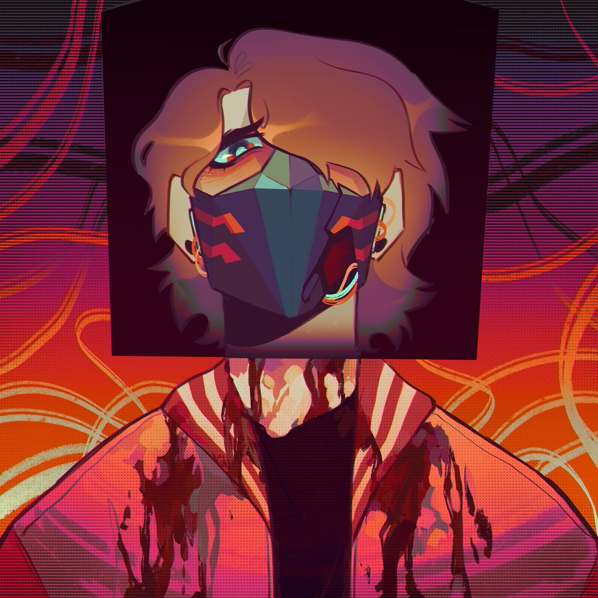 「BLOOD// - - - And that's all folks !  #g」|⌛️Time/Caleb/Clover⌛️のイラスト