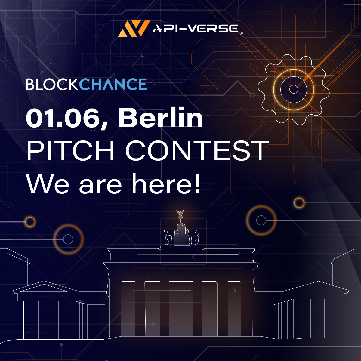 api_verse's tweet photo. We are extremely pleased to inform you that the 🔸 #APIVerse 🔸 project has been selected to present at the #blockchanceawards competition in Berlin! 🇩🇪

@Blockchance_ Thank you for your confidence! We can't wait to present our project in front of the honorable jury! ⛓️ 

#blockchain #infrastructure #tech #dev