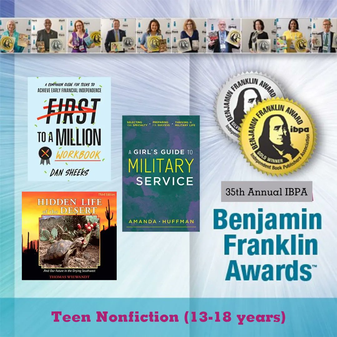 🎉 Congratulations to the 2023 winners of the #IBPABens in the Teen Nonfiction (13-18 years) category! 🎉  
@biggerpockets <a href="/ElvaResa/">Elva Resa Publishing</a> <a href="/WildHorizonsUSA/">Thomas Wiewandt</a> @airmantomom