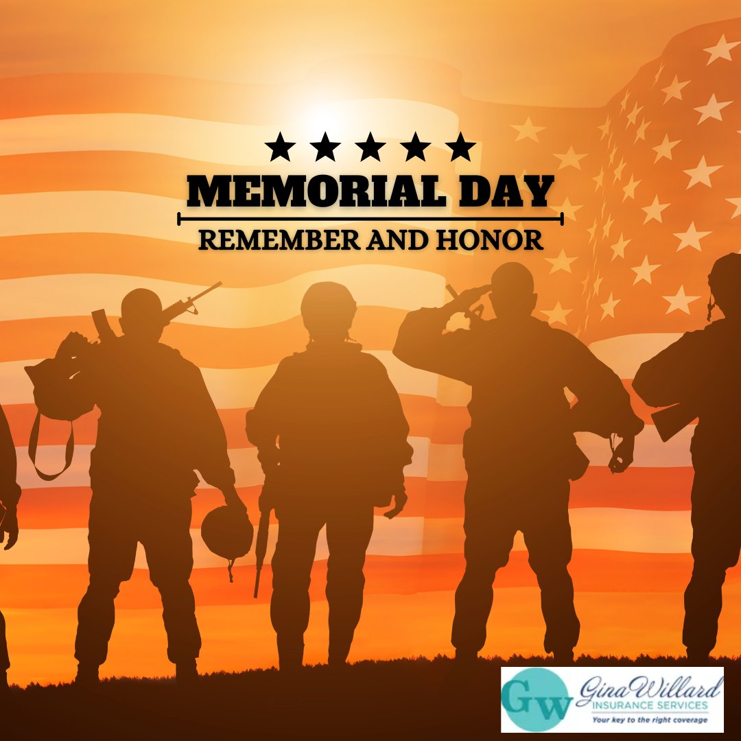 Honor our fallen, they sacrificed their life for our freedoms. :(

(626) 249-3855 - GinaWillardInsurance.com #Glendora #Monrovia #Arcadia #Duarte #LosAngeles #Pasadena #SouthPasadena #LaCanada #Montrose #Claremont #DiamondBar #Brea #Irwindale #BaldwinPark #Azusa #Covina...