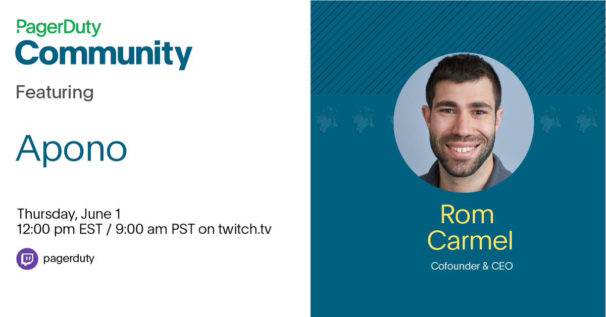 Including many teams in your on-call rotations can lead to confusion and concern about access to production resources. Integrating @Apono_Official with PagerDuty can help! Join our Twitch stream on June 1 at 12pm ET to learn more ➡️ twitch.tv/pagerduty