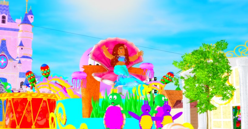 DLFRoblox's tweet photo. Ariel is now part of our world! She had lots of fun this weekend! 🫧🧜‍♀️

📸xDannyera &amp; femascadisney https://t.co/K3qRvFAjcg