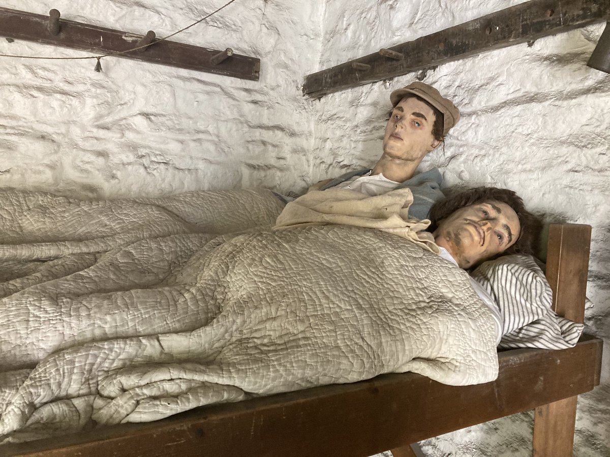 My son was terrified by these <a href="/WeirdMannequins/">Weird Mannequins</a> having a nap <a href="/KillhopeMuseum/">Killhope Museum</a> Credit to the lovely staff who helped him avoid the mannequins on the mining tour