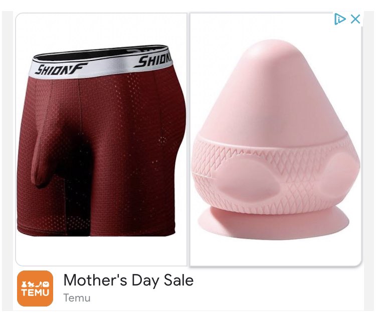 Just saw this advertisement for a “Mother’s Day” sale and not sure what to think anymore.