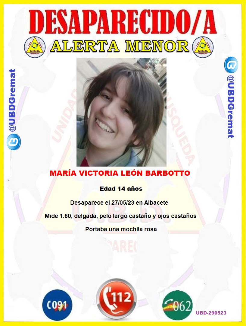 Alerta menor #desaparecida en: #Albacete