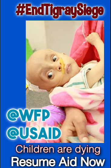 Dear @WFPChief & @PowerUSAID, It is 'Day60 of the suspension of food aid to #Tigray' & your decision affects malnourished children, pregnant women,& breastfeeding mothers. We ask you to immediately resume the aid the @WFP & @USAID are providing.
#EndTigraySiege
@UNGeneva @FLOTUS