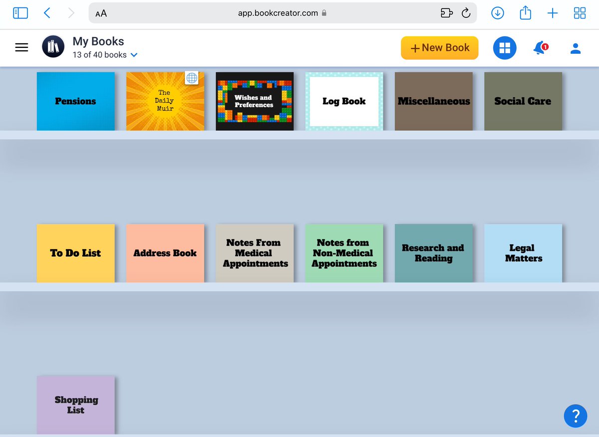 Gillian Muir π (@tinygillys) on Twitter photo Using <a href="/BookCreatorApp/">Book Creator Team</a> to stay Alzheimerβs organised.  Find out more at my blog 
tautangles.wordpress.com/2023/05/29/getβ¦
 #EarlyOnsetAlzheimers #EarlyOnsetDementia #Alzheimers #AlzheimersDisease Using <a href="/BookCreatorApp/">Book Creator Team</a> to stay Alzheimerβs organised.  Find out more at my blog 
tautangles.wordpress.com/2023/05/29/getβ¦
 #EarlyOnsetAlzheimers #EarlyOnsetDementia #Alzheimers #AlzheimersDisease