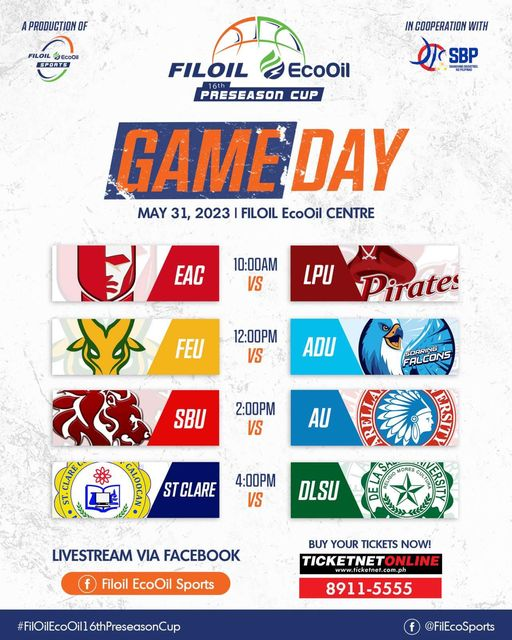 PCCLeague's tweet photo. MAY 31, 2023 WEDNESDAY GAME DAY
you can buy your tickets at ticketnet website
#filecopc16 #whereitallbegins https://t.co/SKCfkJfDZA