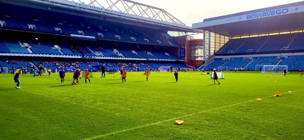 Great afternoon yesterday with all the READY centres coming together and playing at Ibrox, superb experience for the kids ⚽️