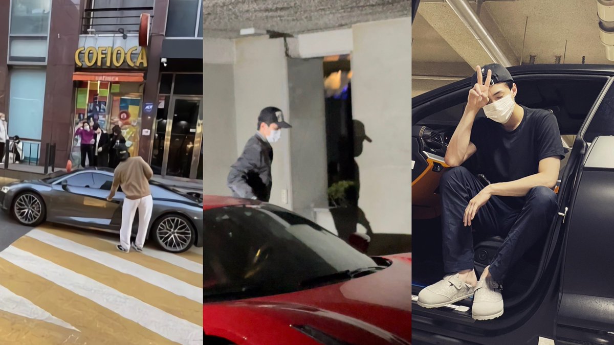 aeribase's tweet photo. ⭐ sehun dgn mobil sport nya, chanyeol dgn motor &amp; mobil penculiknya, meanwhile jongin dengan sepeda kai nya😃✋  https://t.co/Z9nF82BcRu