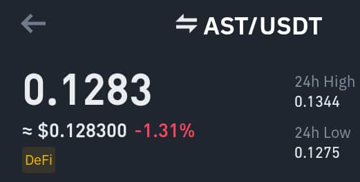 $AST deserves a second chance 
👉 I am reloading here 💰
#NFA #Binance #DEFI #Oracle