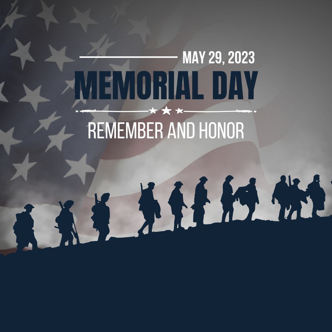 Today on #MemorialDay we honor and remember those who paid the ultimate sacrifice for our country.