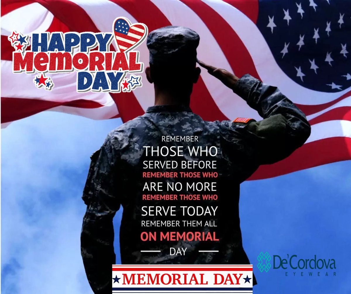 decordeyewear's tweet photo. Happy Memorial Day - https://t.co/N90TmDzcT4
We Remembered Those who served!
Thank you! https://t.co/mqgJhGyBYF