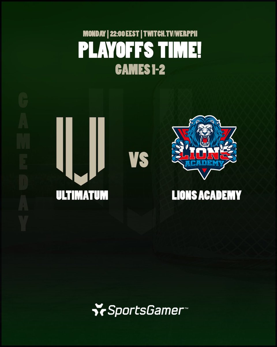 Time to live or time to die. 

🏆#ECLSpring23 Lite Division Playoffs
🆚Lions Academy 
🖥️twitch.tv/werppii
⏱️22:00 EEST
🏒Games 1-2

<a href="/SportsGamerGG/">SportsGamer</a>
#kouvolanlakritsi #NHL23 #esports #lemonzz