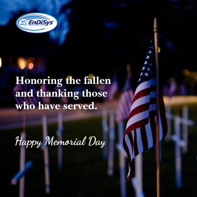 EnDiSys's tweet photo. Their courage and sacrifice will always be remembered. Honoring our fallen heroes on this Memorial Day. https://t.co/nkCGyVNUZU