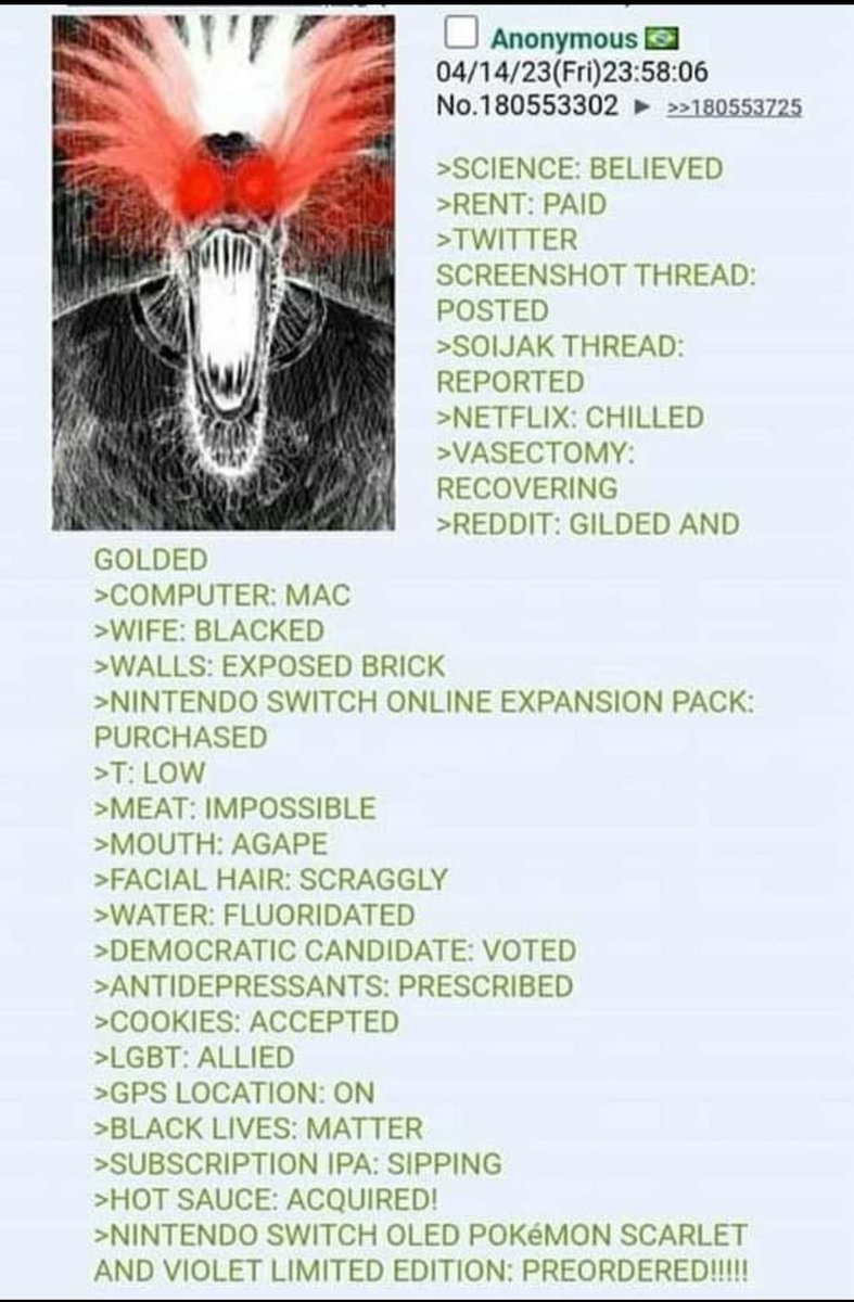 GalleryMemes074's tweet photo. Anon is soy https://t.co/EvTIy1mw1d