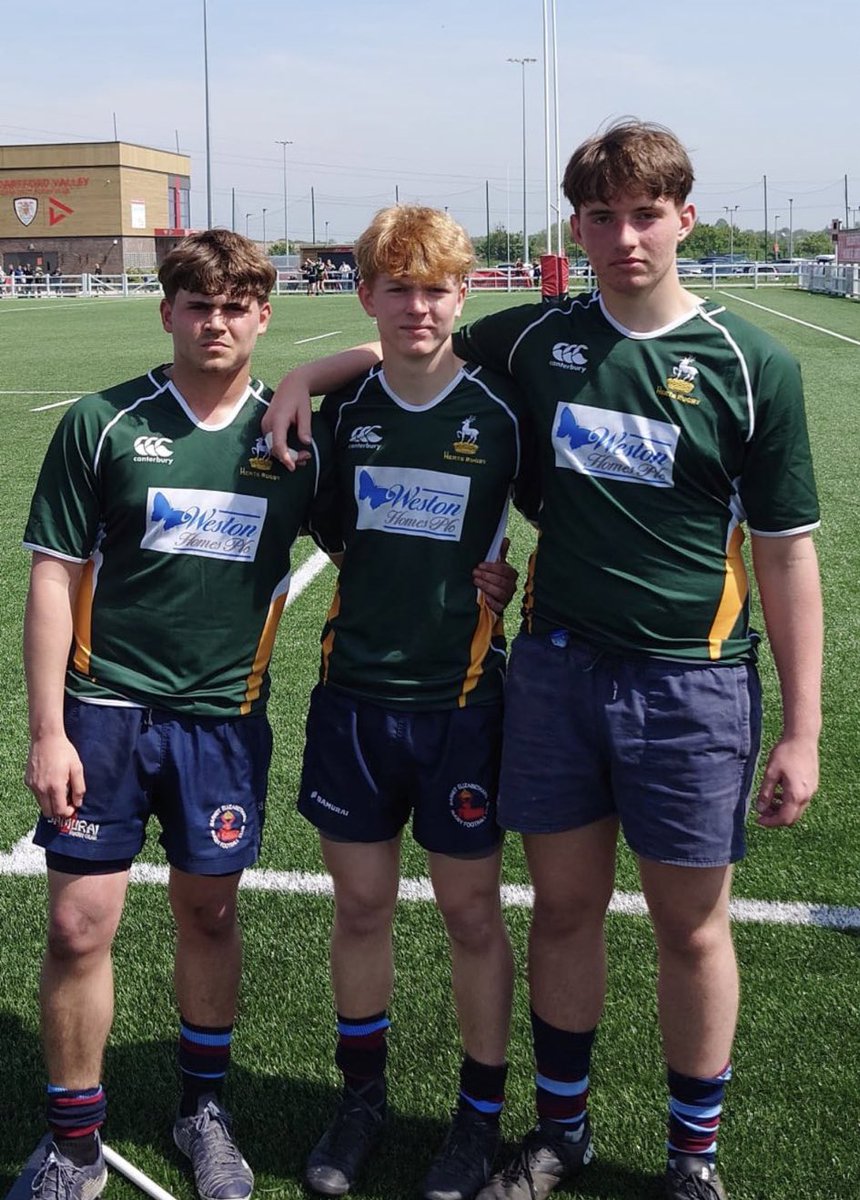 ChancellorsPE's tweet photo. Congratulations to Year 10 students Harry, Chris &amp; Samson who have been playing for Hertfordshire as part of the Saracens County Player Development Group throughout May at Dartford Valley RFC and at the StoneX Stadium today. Well done boys! 👏🏼🏉 https://t.co/0aSrC8cF6m