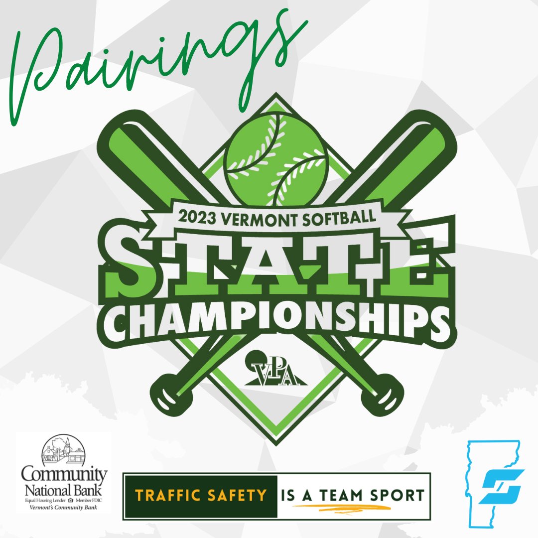 PAIRINGS ARE LIVE:  
'23 VPA Softball State Championships

🥎scorebooklive.com/vermont/softba…