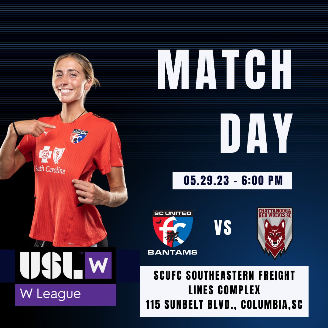 ‼GAME DAY‼
Come out tonight to cheer on the SC United Bantams @uslwleague!
⏰6:00pm
📍SCUFC Southeastern Freight Lines Complex (115 Sunbelt Blvd.)
🆚@chattladyredwolves
Purchase tickets here ⬇️
gofan.co/app/school/SC8…