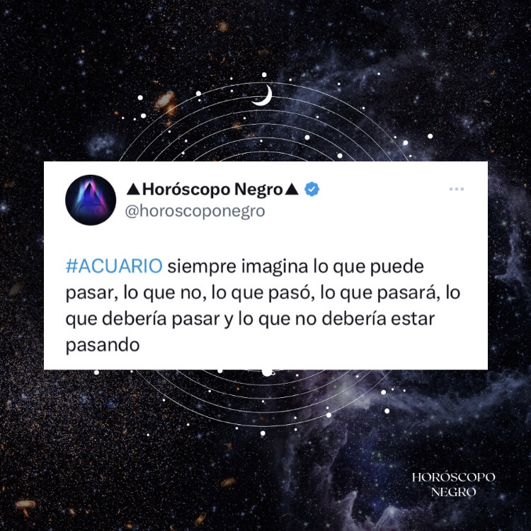✨♒✨ #acuario #horoscoponegro