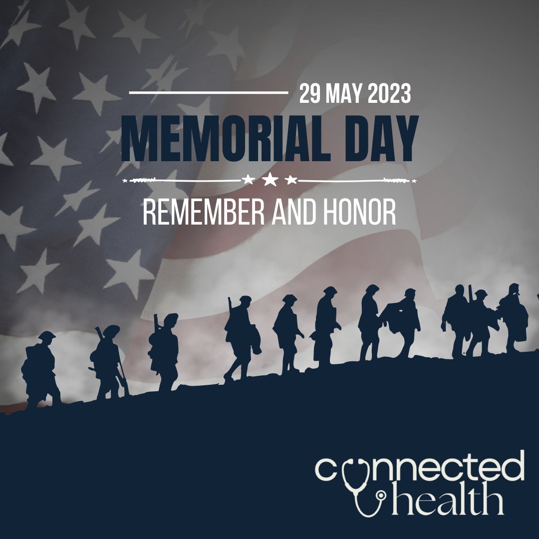 We remember our fallen service members for their ultimate sacrifice.

Happy Memorial Day 🇺🇸

#memorialday #connectedhealth #honor #heroes #service