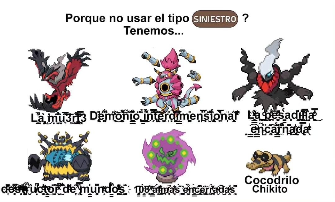Azul_Oak's tweet photo. Los Pokémon siniestro, otro rollo https://t.co/goAHcycuXN