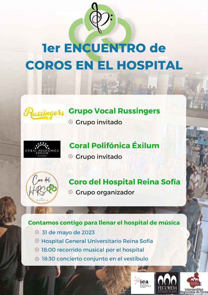 Area7ReinaSofia's tweet photo. 🗓 31 de mayo en el vestíbulo del 🏥 #ReinaSofía @Area7ReinaSofia 

📢 No te pierdas el primer encuentro de coros de hospital.

🫶 #Vocesquecuran
Toda la información aquí 👇 https://t.co/o8KSKm3t5g