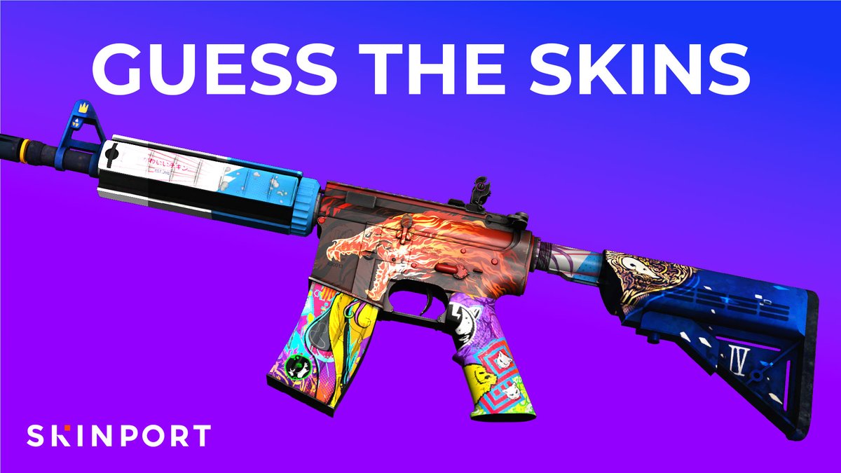 Can YOU guess all 4 Skins hidden in this M4A4?