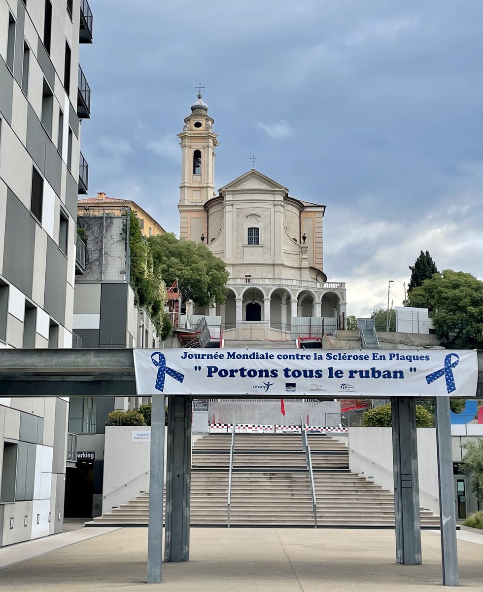 Mardi 30 mai, journée mondiale de la SEP. Rejoignez nous au ⁦@CHUdeNice⁩ de Nice. @CRCSEPNiceHall C Pasteur 2! #worldMSday #Scleroseenplaques. Portons le ruban bleu!