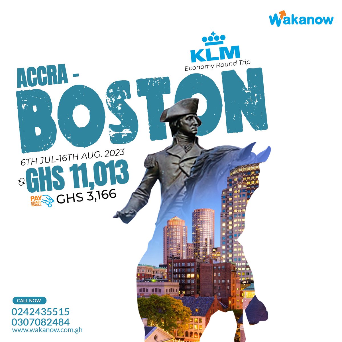 Call 0242435515|0307082484 now! 

#wakanowghana #LetsGo #traveldeals #flight #pss #airport #eastlegon #kumasi #accra  #ashaiman #flightdeals #atlanta #copenhagen #dubai #washington #londongatwick #boston