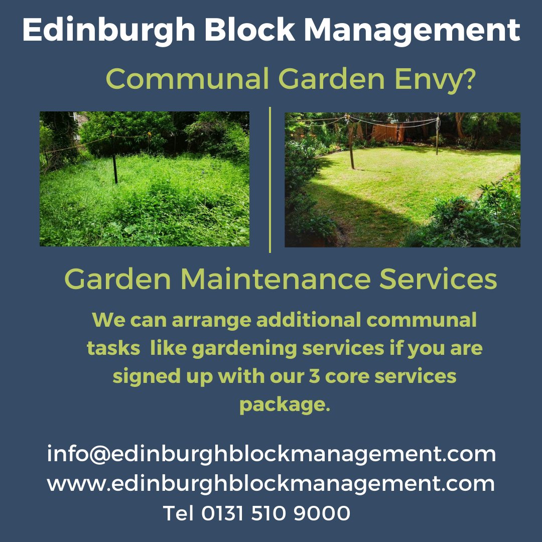 Summer has arrived!  (this week anyway).  If your communal garden is in need of some attention, get in touch!  #summer23 #gardenmaintenance #gardenmanagement #propertymanagement #propertymaintenance #factor #edinburgh #edinburghproperty