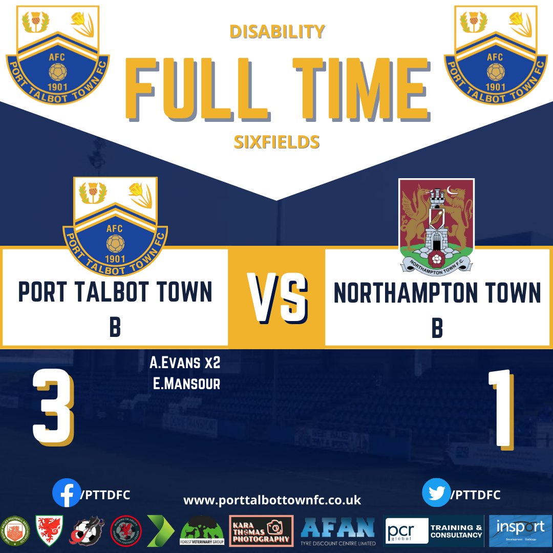 pttdfc's tweet photo. Final group game for the B squad finished Port Talbot Town 3-1 Northampton Town B https://t.co/dQVPTi3ES5