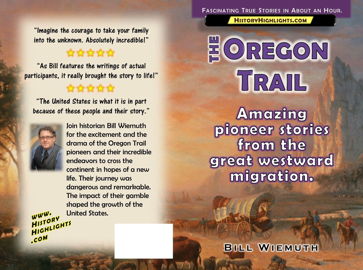 FREE eBook for Memorial Day: THE OREGON TRAIL. In the middle decades of the 1800s, some 300,000 Americans journeyed to the Pacific Northwest. Learn why and how. 
buff.ly/3kmdAyf
#HistoryHighlights #USHistory #History #historyteacher #homeschool #OregonTrail #Pioneers